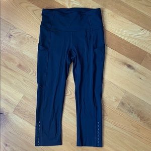 Lululemon Fast and Free Crops Black